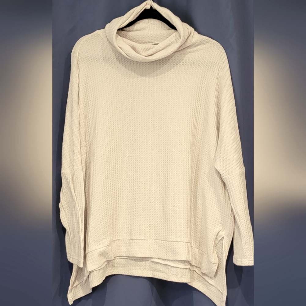 Waffle Knit Turtleneck